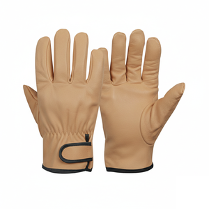 Gants de conduite à doigts entiers en cuir de chèvre, adhérence supérieure, légers, antidérapants, faible MOQ, vente en gros - Product Image 1
