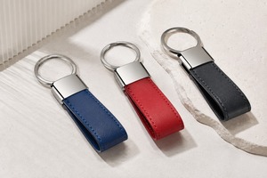 Llavero de Cuero Genuino de Primera Calidad, Elegante Porta Llaves de Cuero con Anillo Metálico para Llaves de Auto, Llaves de Oficina y Uso Diario - Product Image 2