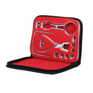 Kit de Dique de Goma Dental, Instrumentos Quirúrgicos Dentales, Juego de 12 Piezas de Acero Inoxidable, Sistema de Aislamiento Profesional para Clínica Dental - Product Image 1