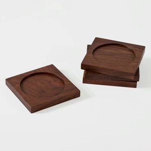 Premium Handmade <b>Wooden</b> Coaster Collection For <b>Dining</b> <b>Table</b> Beverage Mug Placement <b>Rustic</b> Decoration - Product Image 1