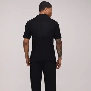 Polo noir 2026 en promotion – Vente en gros de polos 100 % coton avec logo brodé, polos de golf unis, polos personnalisés - Product Image 2