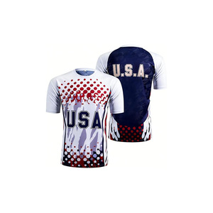 Men's Soccer Jersey Short Sleeve Printed Front Logo Quick Dry Breathable Sport Casual <b>T</b>-<b>Shirt</b> OEM Service Custom Team Name - Product Image 1