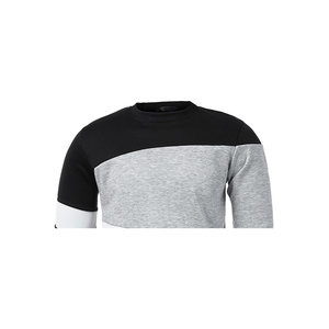 Men's Premium 100% Cotton Knitted Fleece O-<b>Neck</b> Pullover Sweatshirt Eco-Friendly Breathable Solid Embossed Printed Design Front - Product Image 5
