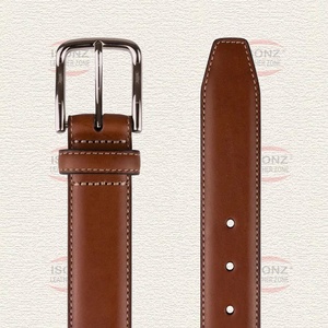 Diseño personalizado de alta calidad para hombres de negocios Europeo Americano moda de lujo cuero de vaca genuino Aleación de Zinc ajustable para Bu - Product Image 2