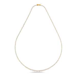 Real 10K 14K 18K Graduated Diamond Tennis Necklace Wholesale Rivera <b>Choker</b> Line CVD HPHT Lab Created Jewelry Factory Supplier - Product Image 6