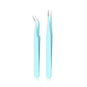 Pince à cils droite pour l'isolation et la séparation des cils, légère et confortable pour une utilisation prolongée - Product Image 1