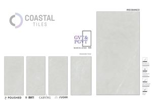 กระเบื้องพอร์ซเลนขัดเงาคุณภาพสูง 9 มม. ขนาด 600x1200 มม. / 24x48 ดีไซน์คลาสสิกทันสมัย กระเบื้องอิฐทนไฟระดับพรีเมียม ได้รับการรับรองมาตรฐาน CE - Product Image 3