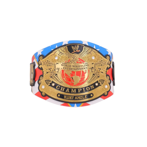 Ceinture de champion WWE Kurt Angle personnalisable, ceinture sportive de haute qualité or et rouge, ceinture de titre personnalisée, édition de collection - Product Image 1