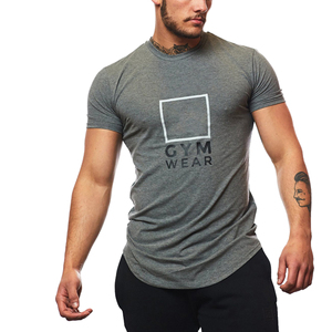 <b>Men</b>’s Gym Wear T-Shirt – Slim Fit Athletic Tee, Breathable <b>Stretch</b> Cotton, Short Sleeve Crew Neck Fitness Workout Shirt - Product Image 3