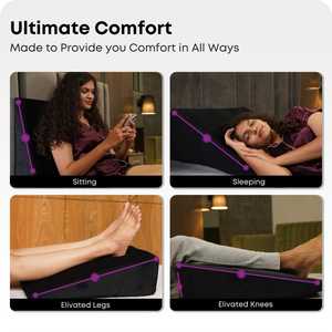 Almohada de cuña de cama para dormir, reflujo ácido después de la cirugía, almohada triangular, cuña para dormir, ronquidos Gerd - Product Image 4