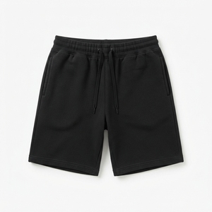 Wholesale Solid Color Cotton <b>Sweat</b> <b>Shorts</b> Casual Drawstring Regular Fit <b>Men</b> Athletic Gym Fleece <b>Shorts</b> Manufacturer - Product Image 2