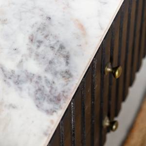 Mueble para TV Vandana Novara Aureo de Madera de Mango Negra (200 cm de Longitud), Consola de Entretenimiento Moderna de Madera Sólida - Product Image 6