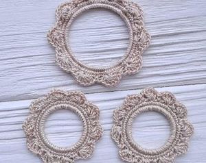 Lush Teal Flower Motif Crochet Coasters Cotton Thick Design - Handcrafted Radiant Durable <b>Table</b> Mats Mug Glass Boho <b>Garden</b> Home - Product Image 2