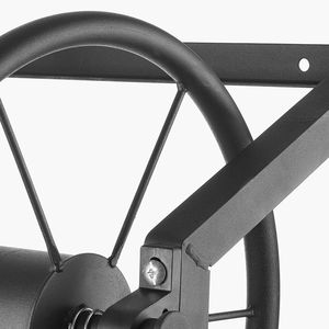 Dévidoir mural robuste en acier pour tuyau d'arrosage de 60 m (5/8 po) avec raccords en laiton pour usage extérieur - Product Image 3