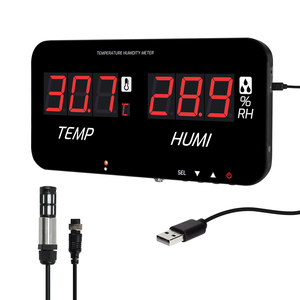 Higrómetro Digital, Termómetro de Alta Precisión, Monitor de Temperatura y Humedad con Alarmas Audibles/Visuales y Salida de 3.5mm - Product Image 1