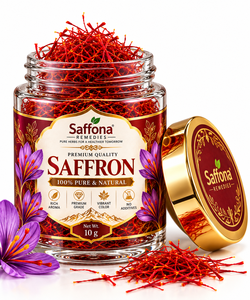 Safran en fils Saffona Premium 10g, épice naturelle Kesar, ingrédient alimentaire pour la cuisine, les boissons, les desserts et les recettes traditionnelles - Product Image 2