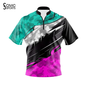 Custom <b>Bowling</b> Jersey Baseball Jerseys Spandex/Cotton Sublimation Printed Breathable High Quality OEM Teamwear for Wholesale - Product Image 3