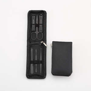 Nuevo Kit de manicura y pedicura de 6 uds., cortaúñas con bolsa con cremallera, herramientas profesionales de acero inoxidable portátiles para el cuidado del hogar y de viaje, ANAAIF - Product Image 2