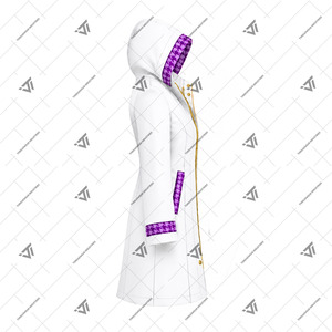 Chaqueta Impermeable con Capucha y Bordado Personalizado de Pata de Gallo para Mujer, Venta al por Mayor, Ropa del Consejo Nacional de Mujeres Negras de Grecia - Product Image 2
