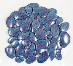 Cabochons en rubis kyanite naturel, enroulés sur fil et pierres pour la fabrication de bijoux, lot en gros de rubis kyanite - Product Image 2