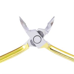 Coupe-ongles professionnel en acier inoxydable doré, portable, avec une large ouverture de mâchoire, lame tranchante, outil de manucure de luxe pour les doigts et les orteils - Product Image 2