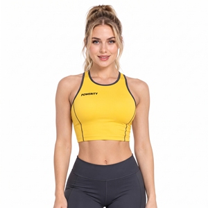 Top Corto de Compresión sin Mangas para Mujer, de Secado Rápido, para Gimnasio y Fitness, Camiseta Deportiva con Espalda Cruzada, de Algodón y Poliéster - Product Image 3