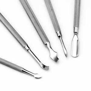 Morje Surgical Stainless Steel <b>Nail</b> Cuticle Pusher Set Reusable Double Head Manicure Tool <b>Kit</b> - Product Image 1
