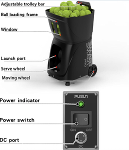 BEST Padel <b>Ball</b> <b>Machine</b>, Smart <b>Ball</b> Launcher with App Control, 20-Point Programming, 12 Serve Modes, Random <b>Ball</b> Function - Product Image 1
