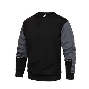 Sweat-shirt personnalisé pour homme en coton brossé doux, col rond, fabrication OEM sous marque privée - Product Image 4