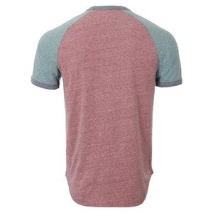 เสื้อยืดคอตตอนผสมเฟรนช์เทอร์รี่ทรงโค้งแบบสั่งทำพิเศษ แขนเสื้อตัดกันสี ระบายอากาศได้ดี ความหนาแน่นสูง เหมาะสำหรับใส่ลำลองและออกกำลังกาย - Product Image 2