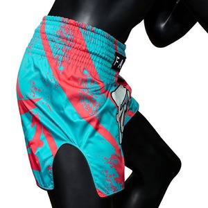 กางเกงมวยไทยรุ่นล่าสุด Fairtex BS1929 Street King สีชมพู/น้ำเงิน ผลิตจากโพลีเอสเตอร์ 100% กางเกงชกมวย Fairtex - Product Image 3