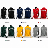 Veste de baseball d'hiver personnalisée en laine respirante avec broderie, uniforme d'équipe, de club ou d'école, OEM ODM, marque privée