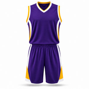 Uniforme de basket-ball personnalisé |   Ensemble maillot et short de basketball |   Uniforme de basket-ball d'équipe |   Vente en gros OEM/ODM - Product Image 6