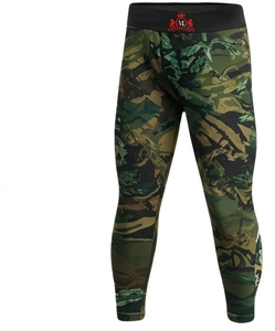 Men's Short Sleeve Rash Guard Camouflage Sublimation Print Quick Dry Sport Top Compression Shirt - Product Image 2