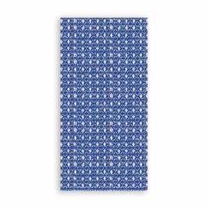 Serviettes de cuisine de qualité supérieure, séchage rapide, écologiques, blanches et bleues, motif gaufré, en coton, provenant d'Inde - Product Image 2