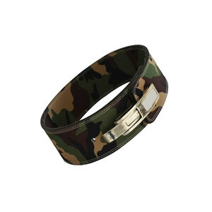 Ceinture de soutien lombaire personnalisable unisexe en cuir de vachette, robuste, antidérapante, réglable, offrant une protection complète pour la musculation - Product Image 2