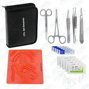 Instrumentos médicos, pinzas de tijera de acero inoxidable, pinzas escaladoras, Kit de sutura profesional, Kit de herramientas de práctica de instrumentos quirúrgicos - Product Image 6