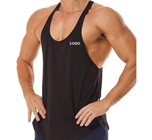 Custom Logo Cotton Tank Top Men Breathable Sleeveless Workout <b>Singlet</b> Gym <b>Running</b> Tee - Product Image 5