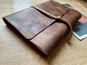 Porte-carnet en cuir de qualité supérieure pour affaires, couverture de journal rechargeable, étui d'écriture NBC-0100 - Product Image 6