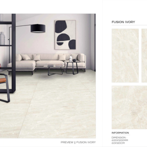 Azulejos de Porcelana Esmaltada Pulida de Alta Definición con Superficie Tallada, Formato Grande de 600x1200mm, para Pisos y Paredes, Diseños Modernos - Product Image 1