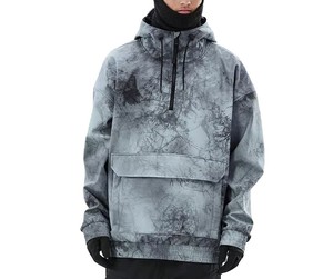 Custom Printing Men's Waterproof Windproof Soft Shell Ski <b>Jackets</b> Snowboard Hooded Ski <b>Jackets</b> Ski Pullover <b>With</b> <b>Fleece</b> <b>Lining</b> - Product Image 1