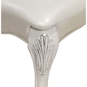 Set di 2 Sedie Laterali Avorio e Bianco Osso con Eleganti Gambe a Artiglio per Sala da Pranzo, Comode e Raffinate - Product Image 5