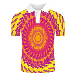 เสื้อกอล์ฟผู้ชายไซส์ใหญ่ คุณภาพสูง ระบายอากาศได้ดี สำหรับงานพิมพ์แบบซับลิเมชั่น ปรับแต่งได้ ขายส่ง - Product Image 2