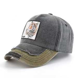 Gorra de Béisbol Unisex de Algodón con Parche Bordado de Tigre, Gorra Casual Ajustable para Primavera y Otoño - Product Image 6