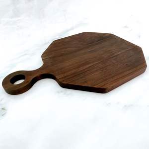 Planches à découper en bois de teck et de chêne de haute qualité, planches à découper personnalisées en bois à grain traversant avec poignée, planches à découper de cuisine en bois d'acacia - Product Image 1