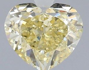 Diamante Cultivado en Laboratorio de 1.04 Ct, Corte Corazón, Color Amarillo Fantasía, VVS2, Certificado IGI, Diamante Suelto CVD al por Mayor para la Fabricación de Joyas - Product Image 1