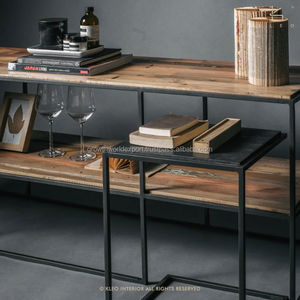 Mueble de TV de Madera de Mango con Diseño Industrial 2026, con Puerta Corredera, para Sala de Estar de Apartamento - Product Image 2