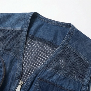 เสื้อกั๊กยีนส์สีน้ำเงินเข้มแบบตาข่าย |   เสื้อกั๊กยุทธวิธีแบบมีซิปหลายช่อง |   เสื้อแจ็คเก็ตทำงานแบบไม่มีแขนระบายอากาศได้ดี |   ผู้ผลิต OEM ตามสั่ง - Product Image 3