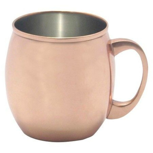 Mug à Moscow Mule en cuivre pur artisanal avec finition martelée et poignée en laiton, tasse en cuivre de qualité alimentaire pour bière et cocktails - Product Image 3