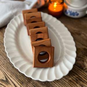 Anillo de servilleta de madera de nuevo estilo, elegante decoración para mesa de comedor, para el hogar, cocina, restaurante, decoración de interiores. - Product Image 4